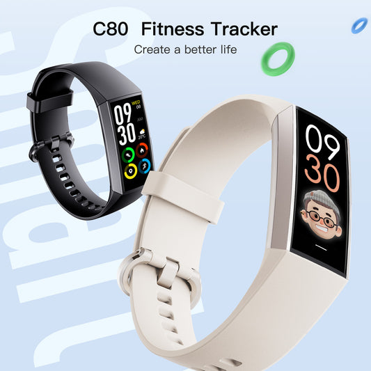 Smartwatch C80 con Pantalla AMOLED y Monitoreo de Salud: